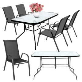 meble-ogrodowe-zestaw-mebli-ogrodowych-stol-szklany-krzeslo-metalowe-x4