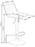 hoker-tapicerowany-popiel-h95-szerokosc-siedziska-42-cm