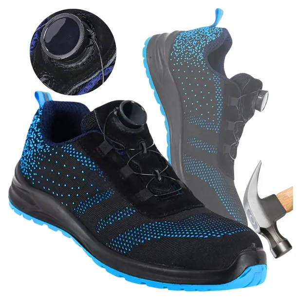 Buty robocze męskie Półbuty Siatkowe oddychające z Noskiem Lekkie BOA 43