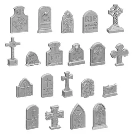 3d-printed-set-gravestones-resin-set-nagrobki-20-szt