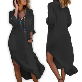 koszula-boho-letnia-sukienka-pareo-narzutka-dluga-plazowa-na-plaze-black