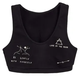 top-damski-bawelniany-bustier-wygodny-wzor-tatuaz-conte-lbe-1481-czarny-s