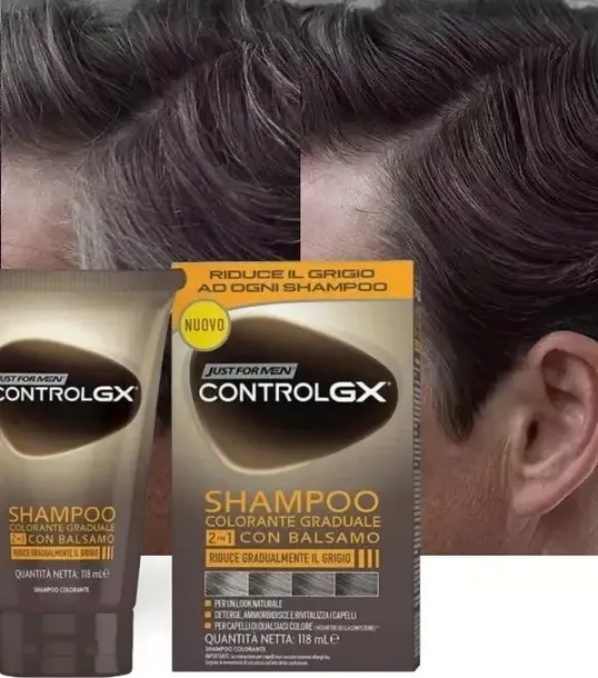Just For Men Szampon Odżywka ControlGX 2in1 Redukcja Siwych Włosów Męski