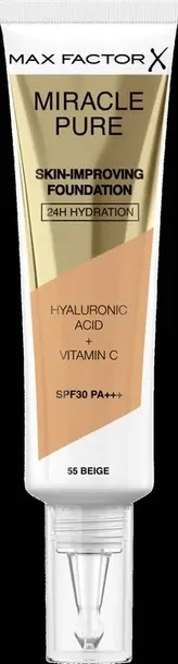 max-factor-miracle-pure-podklad-do-twarzy-spf30-30-ml-55-beige-marka-max-factor-stan-nowy