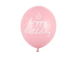 balony-30cm-napis-happy-birthday-rozowe-pastelowe-6-szt-urodziny-roczek