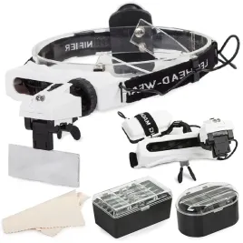 okulary-powiekszajace-lupa-naglowna-zestaw-soczewek-8szt-oswietelnie-led