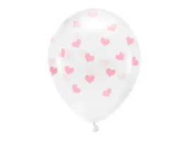 partydeco-balony-eco-33-cm-biale-w-rozowe-serca-crystal-clear-6-szt