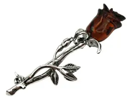 roza-broszka-srebrna-z-naturalnym-bursztynem