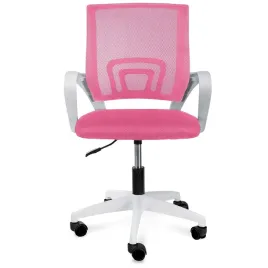 fotel-obrotowy-krzeslo-do-biurka-dla-dziecka-dziewczynki-rozowy-do-nauki