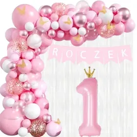 girlanda-balonowa-balony-rozowe-dekoracje-na-roczek-dla-dziewczynki-zestaw
