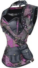 sexy-komplet-gorset-stringi-steampunk-retro-vintage-gotycki