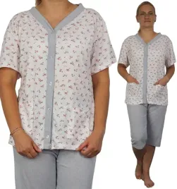 pizama-damska-xxl-kwiaty-rozpinana-2xl-plus-size