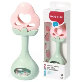 babyono-grzechotka-z-silikonowym-gryzakiem-truskawka