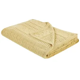 narzuta-na-lozko-daulet-bawelna-150-x-200-cm-zolty-lumarko