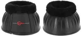 kaloszki-dla-konia-teddy-fleece-gumowe-czarny-roz-pony-covalliero