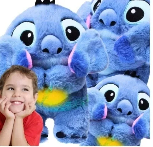 MASKOTKA STITCH MIŚ SZUMIŚ PRZYTULANKA ODDYCHAJĄCA USPOKAJACZ PLUSZAK STICH