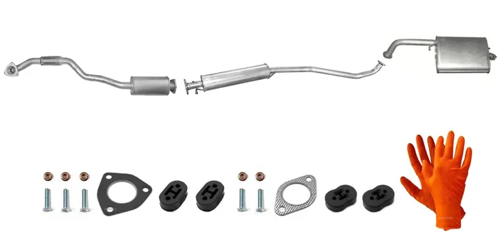 CHEVROLET LACETTI 1.4i 16V 70kW (2004-3/2013) UKŁAD WYDECHOWY TŁUMIKI