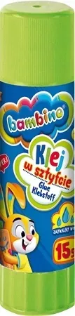 Klej szkolny w sztyfcie 15g BAMBINO St.Majewski mocny