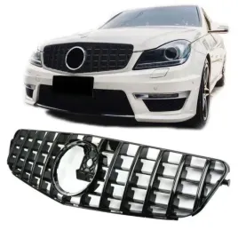 grill-mercedes-w204-panamericana-amg-look-black