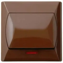 ospel-akcent-lacznik-wylacznik-krzyzowy-z-podswietleniem-brazowy-lp-4as-24