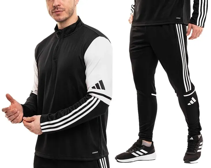 adidas Dres Komplet Męski Sportowy Bluza Spodnie Squadra 25 Wygodny r. XL