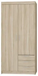 szafa-z-szufladami-90-cm-kuba-dwudrzwiowa-z-polkami-i-drazkiem-dab-sonoma