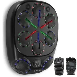 elektroniczna-tarcza-bokserska-bluetooth-na-sciane-z-glosnikiem-rekawice