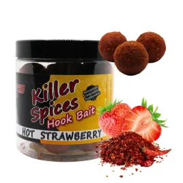 kulki-haczykowe-tonace-truskawkowe-20mm-killer-spices-hook-baits-250ml