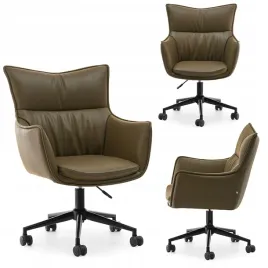 skorzany-fotel-do-gabinetu-z-podlokietnikami-oliwkowy-milora-czarny
