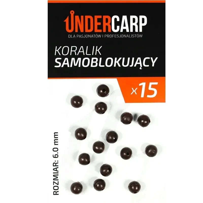 undercarp-koralik-samoblokujacy-brazowy-6mm