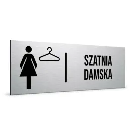 tabliczka-na-drzwi-szatnia-damska-znak-informacyjny-dibond-20x7cm