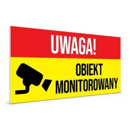 tabliczka-informacyjna-uwaga-obiekt-monitorowany-tablica-pvc-5mm-20x10cm