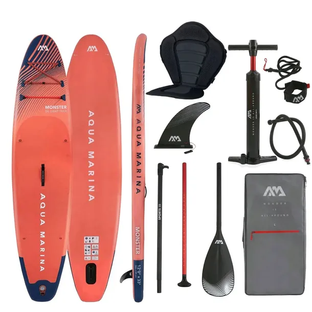 Deska SUP Aqua Marina Monster 12'0” + SIEDZISKO KAJAKOWE