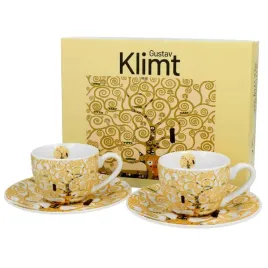 zestaw-2-filizanek-espresso-klimt-ecru-tree-of-life-90ml-na-prezent-pudelko