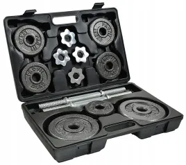 hantle-zeliwne-2x10-kg-profit-hammertone-w-walizce-dk-4135