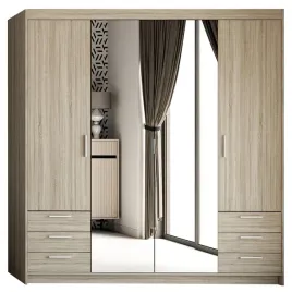 szafa-z-lustrem-176-cm-kuba-garderoba-z-szufladami-do-sypialni-dab-sonoma