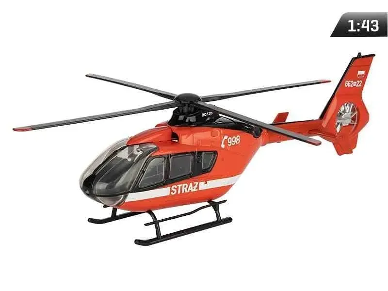 model-1-43-helikopter-straz-ec-135-czerwony-stan-nowy
