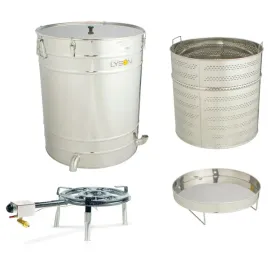 topiarka-nierdzewna-do-wosku-na-bazie-odstojnika-100l-palnik-gazowy