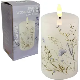 swieca-woskowa-cortina-1-25-phn-wklad-znicz-led-fi7-niebieskie-kwiaty-13cm
