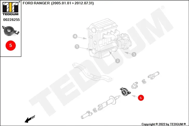 podpora-walu-napedowego-00228255-ted-numer-katalogowy-oryginalu-ford-5-031-497-ford-6m34-4826-bb-ford-sa12-25-300