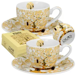 2x-elegancka-filizanka-do-espresso-klimt-ecru-tree-of-life-90ml-w-pudelku