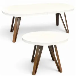 stol-okragly-bialy-polmat-rozkladany-o110-210-cm-miedziane-nogi-metal