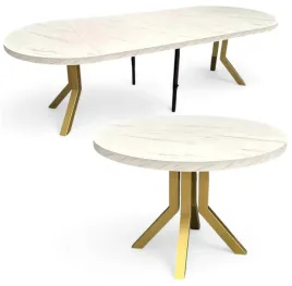 stol-okragly-rozkladany-marmur-bialy-o110-310-cm-nogi-zlote-metal-x-slim