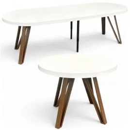 stol-okragly-bialy-polmat-rozkladany-o110-310-cm-miedziane-nogi-metal