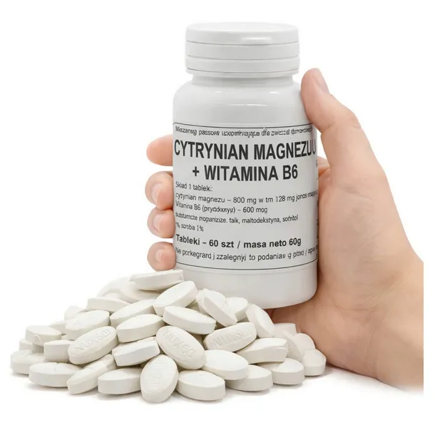 PODKOWA CYTRYNIAN MAGNEZU + WITAMINA B6 100 TABLETEK (100SZT)