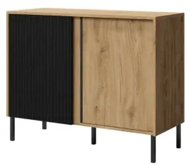 komoda-4-mia-dab-odwieczny-czarny-ryflowany