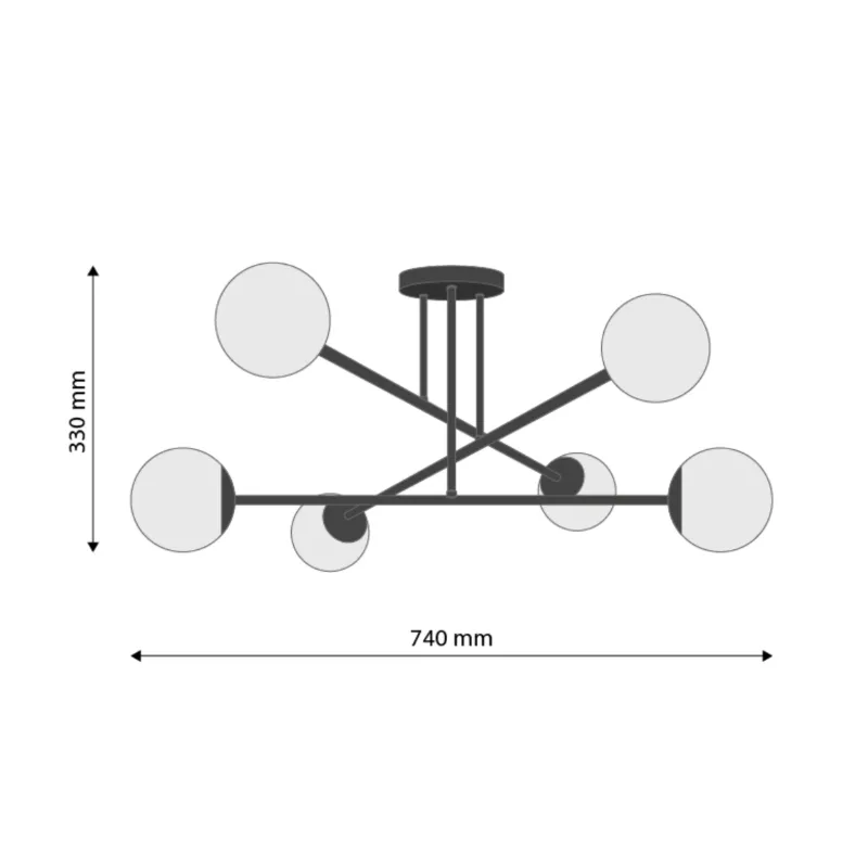 zyrandol-6-x-e27-czarny-stan-nowy