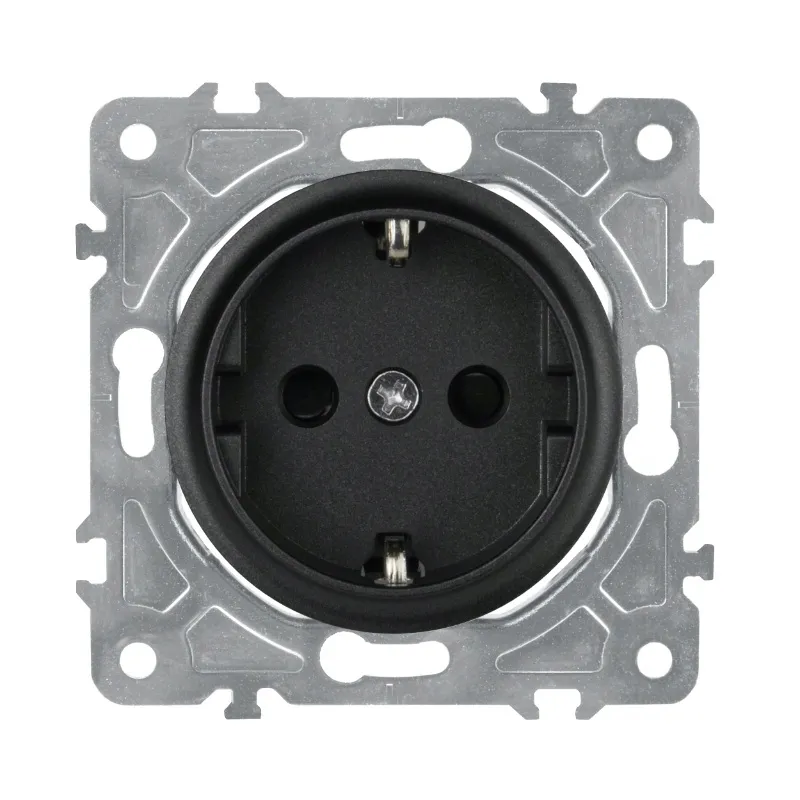 gniazdo-schuko-czarne-oval