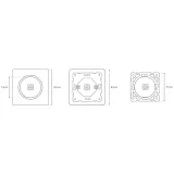 gniazdo-sat-czarne-oval-stan-nowy