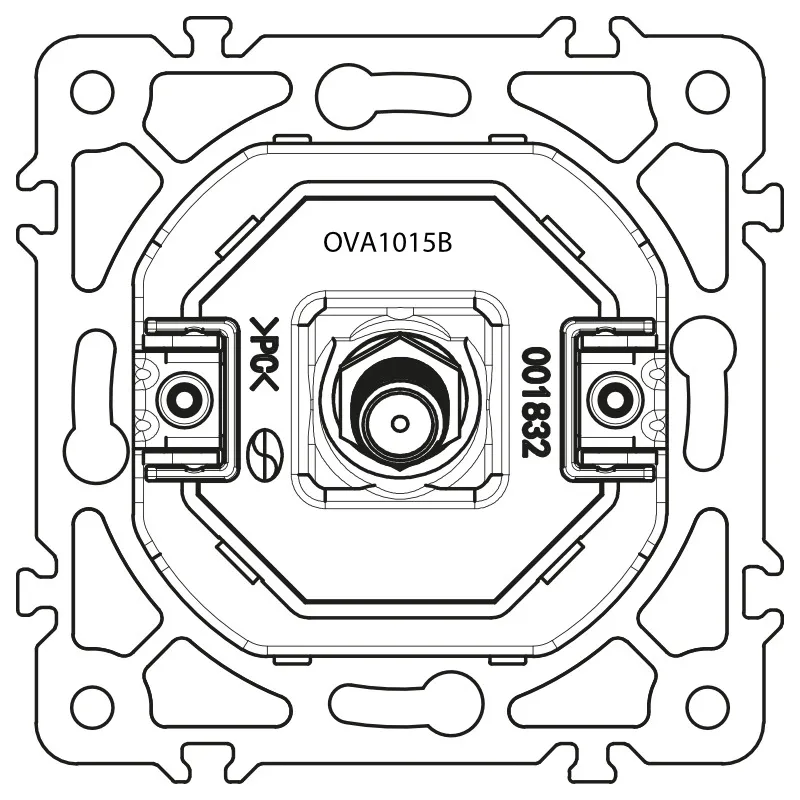 gniazdo-sat-czarne-oval-stan-nowy